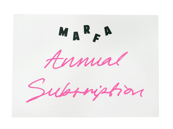 Marfa Journal #3 - MARFA JOURNAL